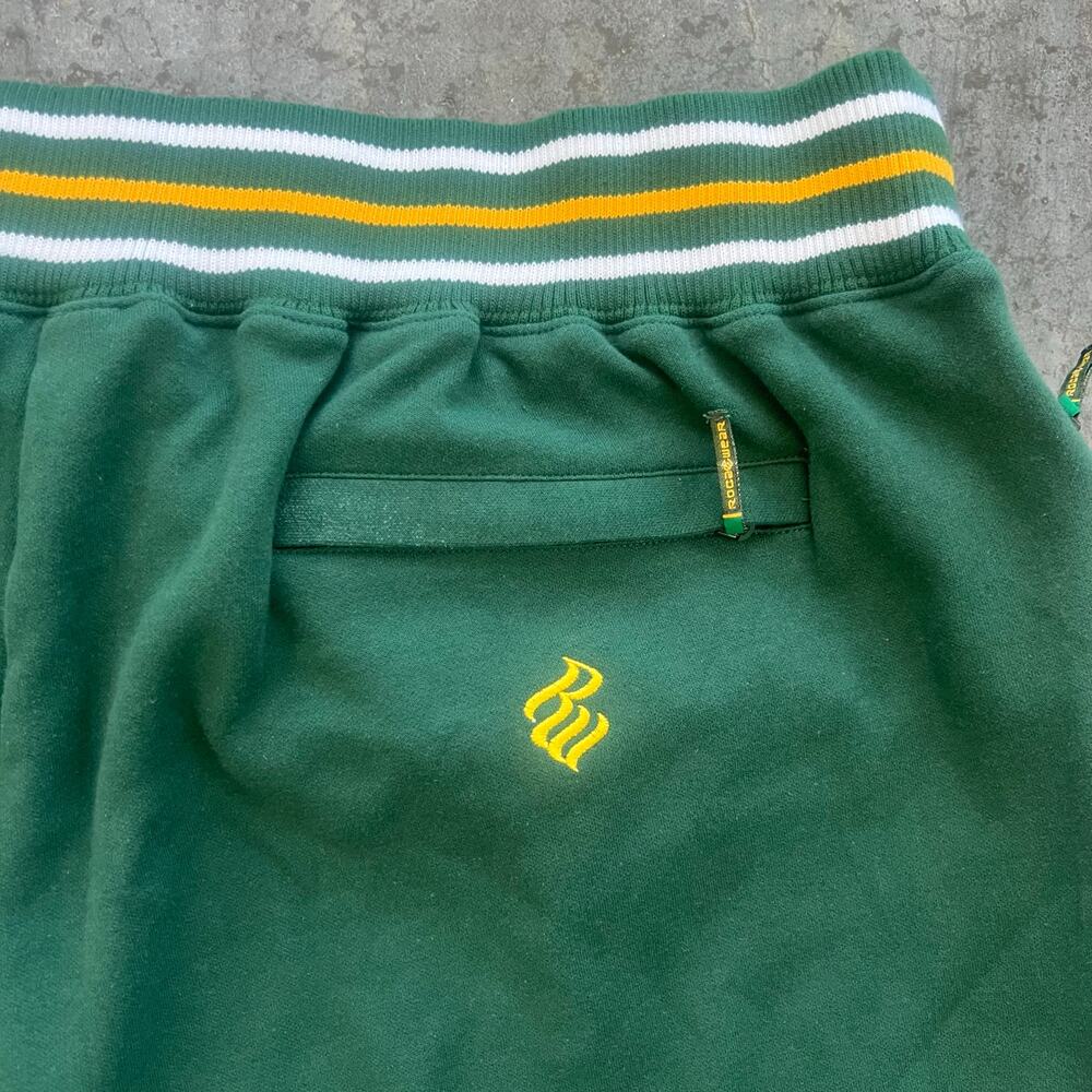 ROCAWEAR Baggy Sweatpants Green Yellow Y2K Hip Hop Deadstock 3XL - Picture 3 of 14